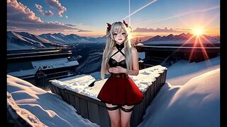 The sexy and hot cute Meira Tsukino walks modeling her sensual body (Over 18) (Hentai Anime) (AI-generated)