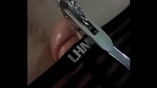 She pushed a pinwheel over my cock