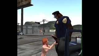 she fucks a huge black cop to get out of speeding ticket